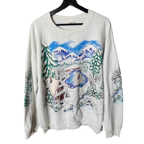 VTG 1992 Winter Crewneck XL - Picture 1 of 5